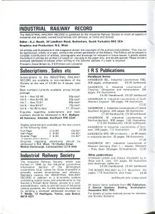 Industrial Railway Record 98