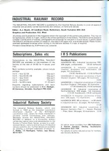 Industrial Railway Record 100
