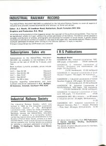Industrial Railway Record 101