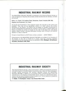 Industrial Railway Record 102