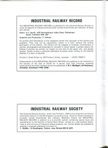 Industrial Railway Record 105