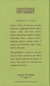 Louis Vuitton City Guide 2002: European Cities