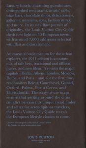 Louis Vuitton City Guide 2011: European Cities