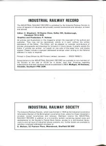 Industrial Railway Record 111