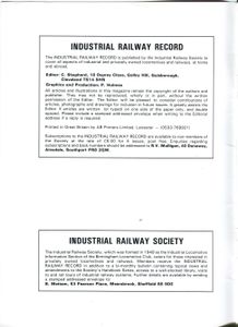 Industrial Railway Record 112