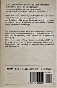 Wieder Stehen: Lang genug auf Eis gelegen, lang genug umsonst geheult / Lieder und Texte
