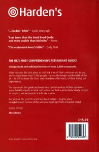 Harden's Best UK Restaurants 2017
