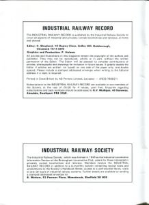 Industrial Railway Record 114