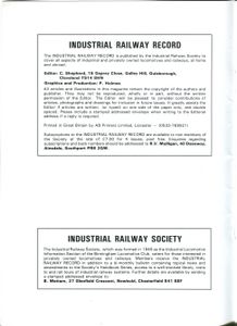 Industrial Railway Record 116