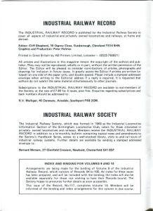 Industrial Railway Record 117