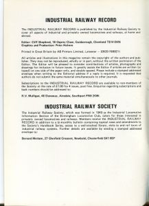 Industrial Railway Record 119