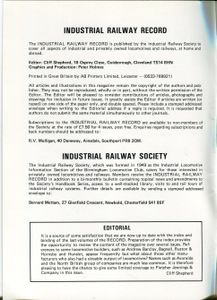 Industrial Railway Record 121