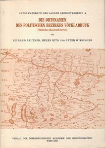 Die Ortsnamen des politischen Bezirkes Vöcklabruck