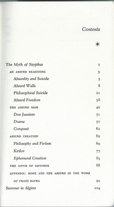 The Myth of Sisyphus and Other Essays