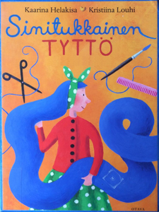 Sinitukkainen tyttö