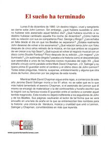 El Sueño Ha Terminado