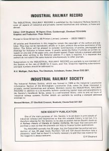 Industrial Railway Record 123