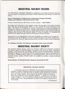 Industrial Railway Record 125