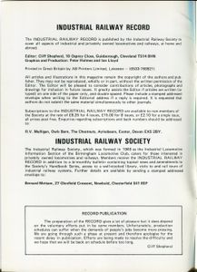 Industrial Railway Record 126