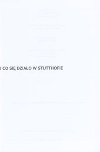 Co się Działo w Stutthofie