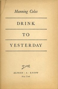 Drink to Yesterday