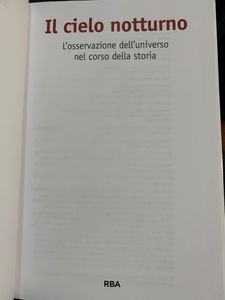 Il Cielo Notturno. L'Osservazione Dell'Universo Nel Corso Della Storia