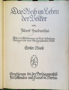 Das Weib im Leben der Völker 1. Band