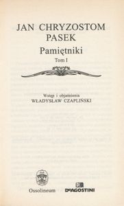 Pamiętniki (Tom I)