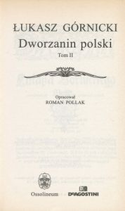 Dworzanin polski. Tom II