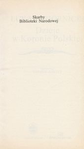 Dzieje w Koronie Polskiej