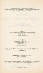 Dzieje w Koronie Polskiej