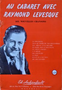 Au Cabaret Avec Raymond Levesque