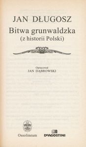 Bitwa grunwaldzka (z historii Polski)