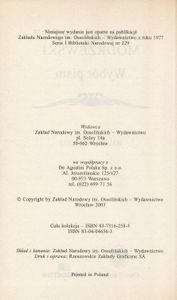 Wybór pism