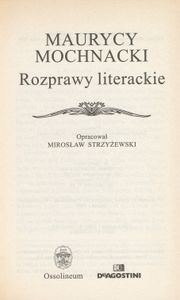 Rozprawy literackie