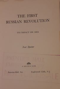 The First Russian Revolution: Its Impact on Asia