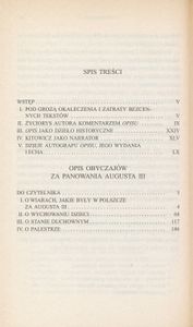 Opis obyczajów za panowania Augusta III. Tom I
