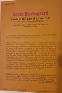 Crisis in the Life of an Actress and Other Essays on Drama