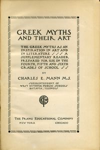 Greek Myths and Their Art