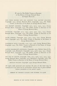 Bernard Shaw Complete Plays with Prefaces, Volume I