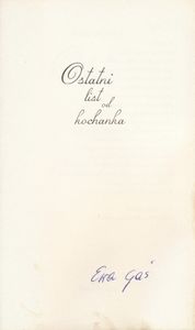 Ostatni List od Kochanka
