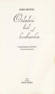Ostatni List od Kochanka