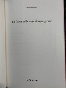 La Fisica Delle Cose Di Ogni Giorno