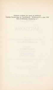 Antygona / Król Edyp / Elektra