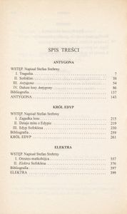 Antygona / Król Edyp / Elektra