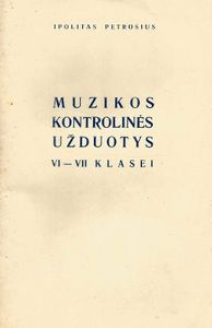 Muzikos Kontrolinės Užduotys VI–VII Klasei