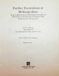 Further Excavations at Mohenjo-Daro