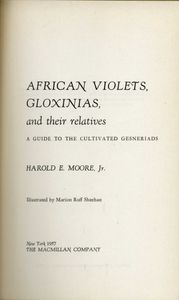 African Violets, Gloxinias and Their Relatives