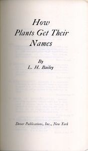 How Plants Get Their Names