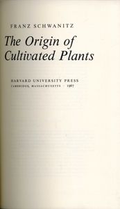 The Origin of Cultivated Plants